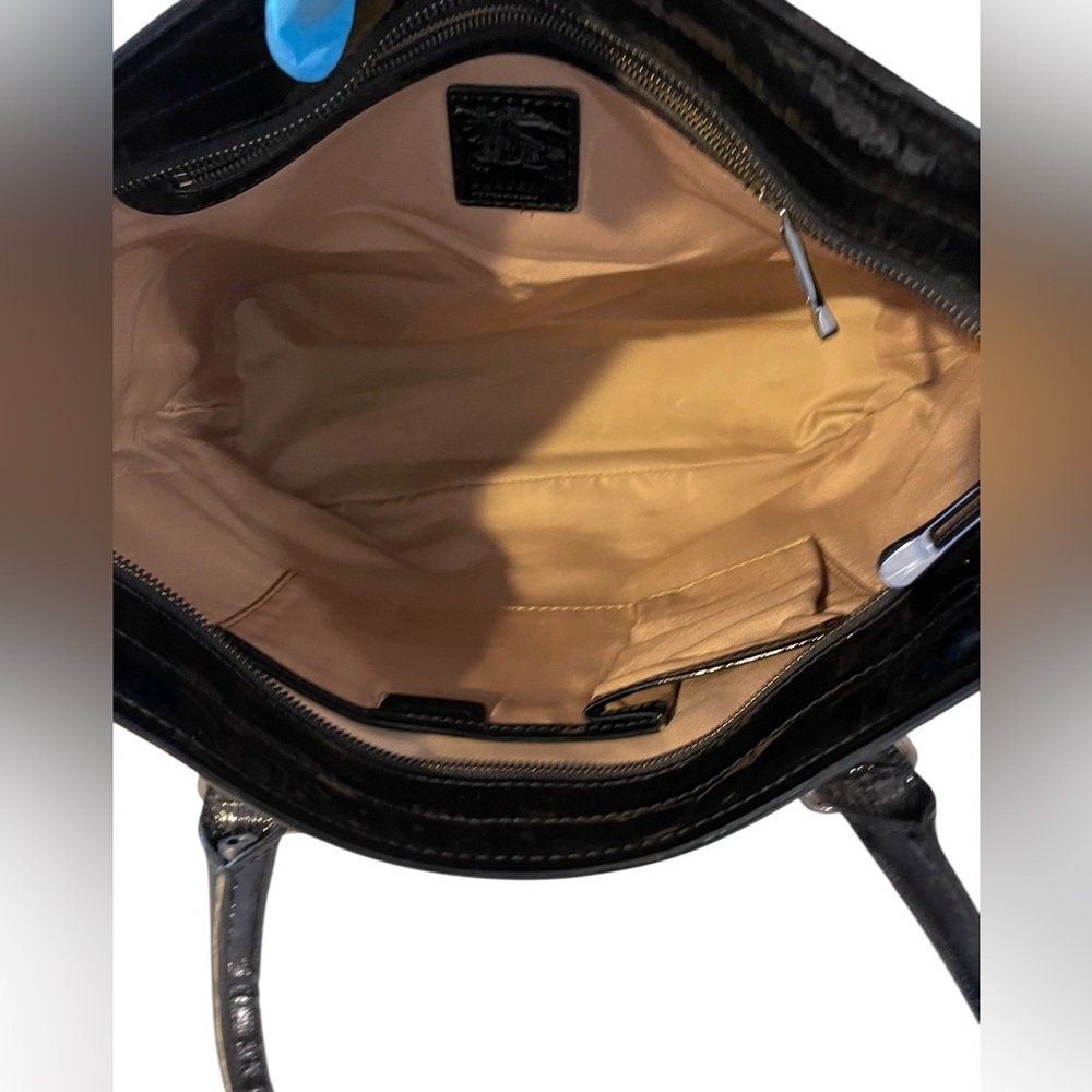 Burberry Tan and Black Iconic Tote Bag - Picture 13 of 14